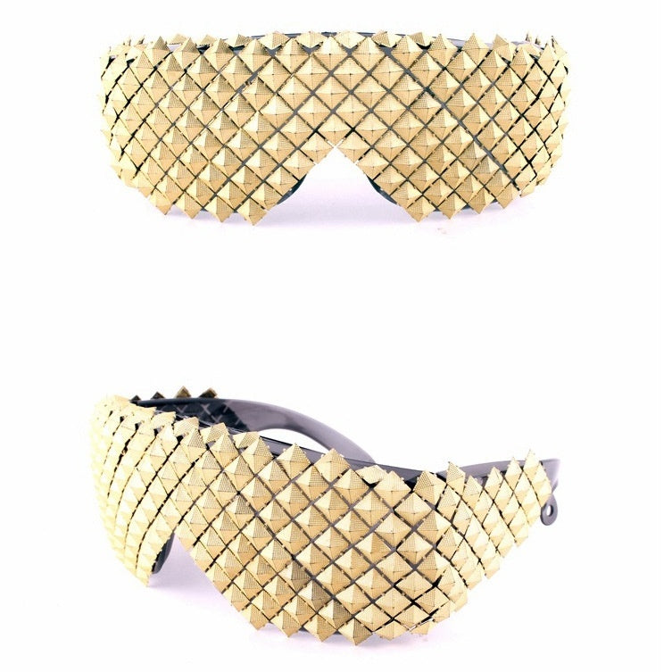 Trendy Pyramid-shaped Stage Performance Glasses